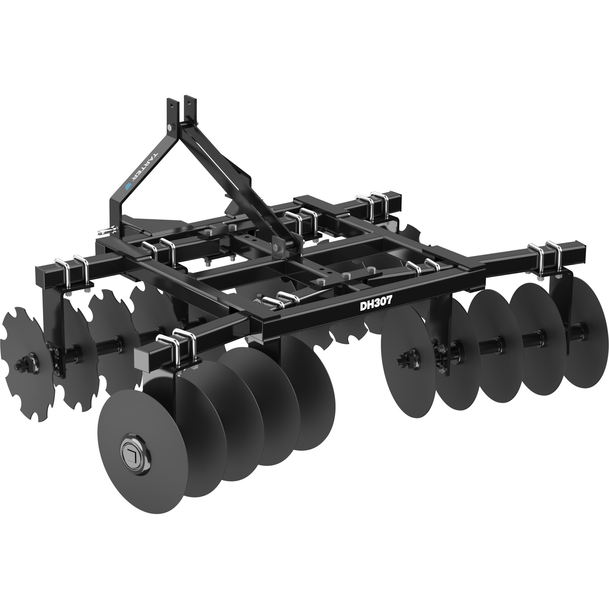 Tarter 300 Series Disc Harrow - 7ft. Working Width, 18in. Blades, Category 1, Model# DH307BL